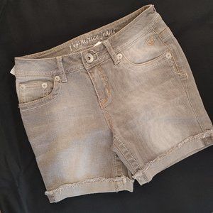 Gray washed Justice jean short